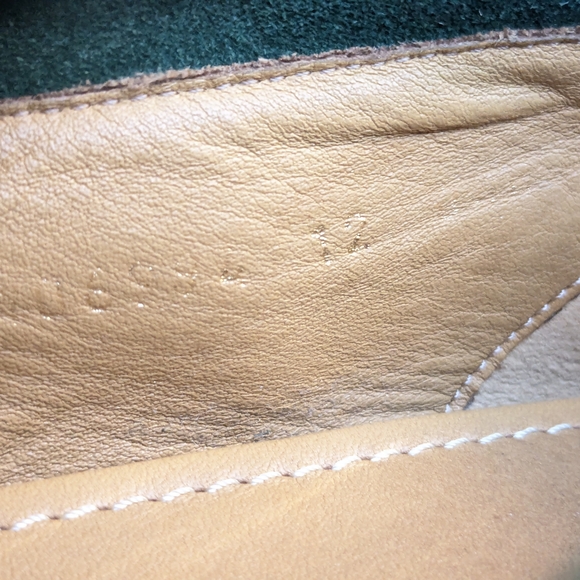 Green Horsebit Loafers Green Suede Men US 12.5 Slip On Leather - Picture 6 of 16